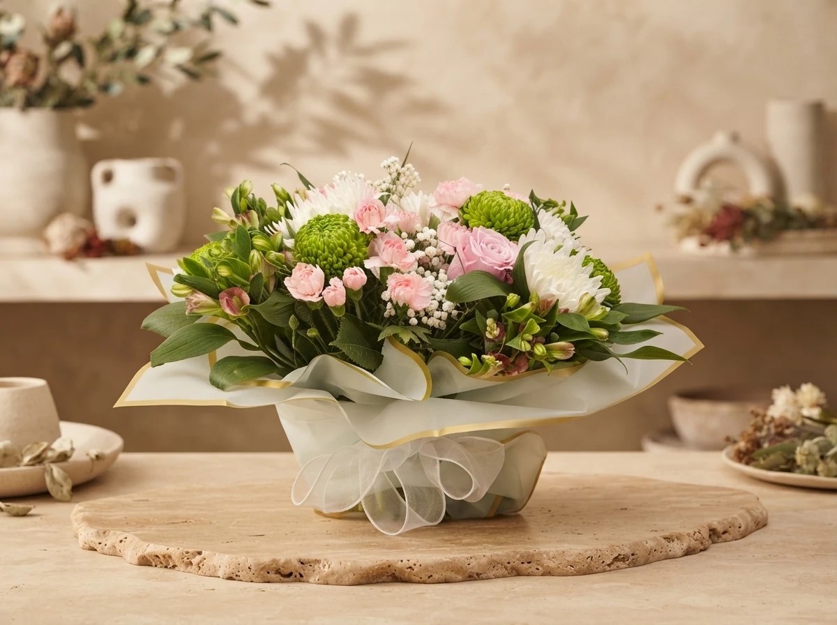Garden Morning floral arrangement, handmade in Palm Coast, FL